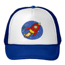 Rocket red yellow Hat