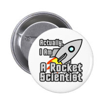 Rocket Scientist Pinback Button