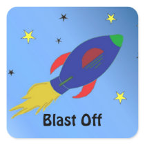 Rocket Ship Blasting Off