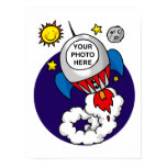 rocket space kid - add your own photo posters