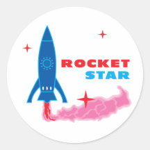 Rocket Star Sticker
