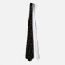 Rocketships in Black and Gold Necktie