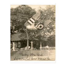 Rockey Glen Amusement Park Moosic Pa. Postcard