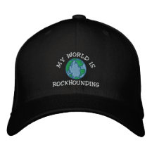 Rockhound "My World Is Rockhounding" Embroidered Embroidered Hat