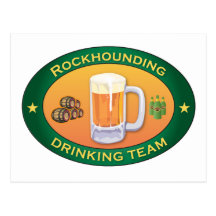 Rockhounding Drinking Team Postcards