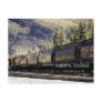 Rockies & Trains, Alberta Canada (fine art photo) Post Card