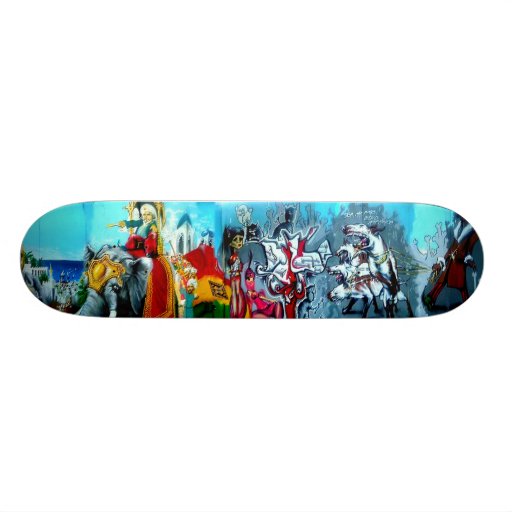 Rockin' at the Casbah - Sk8 Mural Deck Art Skate Board Decks