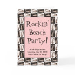 Rockin Beach Party Customizable Invitation Greeting Card