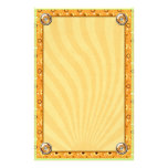 Rockin Retro Sun Kissed Orange Deco Design Stationery Design
