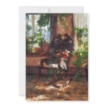 Rocking Chair in Victorian Parlor Custom Announcements