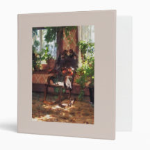 Rocking Chair in Victorian Parlour Vinyl Binders