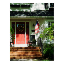 Rocking Chairs by Red Doors Postcard