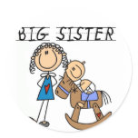 Rocking Horse Big Sister T-shirts and Gifts Stickers