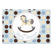 Rocking Horse Boy Invitation Card