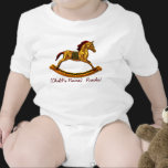 Rocking Horse Fame (Personalized Infant Creeper) t-shirts