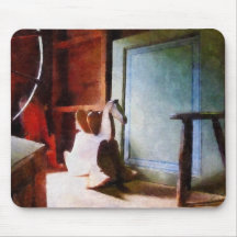 Rocking Horse in Attic Mousepads