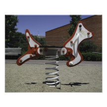 Rocking horse photo print