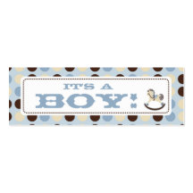 Rocking Horse Skinny Gift Tag 2 Business Card Templates