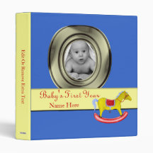 Rocking Horse - Traditional Toys (Primary Colours) 3 Ring Binders
