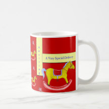 Rocking Horse - Traditional Toys (Primary Colours) Mug