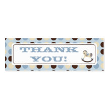 Rocking Horse TY Skinny Gift Tag 2 Business Card Templates