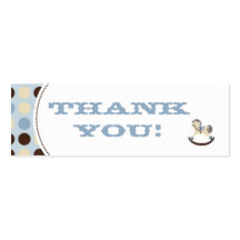 Rocking Horse TY Skinny Gift Tag Business Card