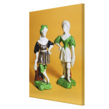 Rockingham figurines from the Commedia Canvas Print