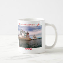 Rockland Breakwater Light, Maine Mug