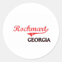 Rockmart Georgia City Classic Round Sticker