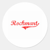 Rockmart Georgia Classic Design Round Stickers