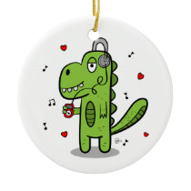 Rockosaur Dinosaur Christmas Ornament ornaments