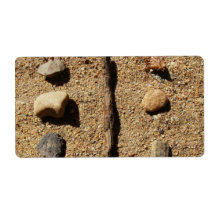 Rocks And Stick Shipping Label