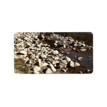 Rocks And Water Personalized Address Label