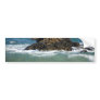Rocks and waves, bumper sticker