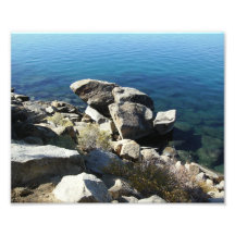 Rocks At The Lake Photographic Print