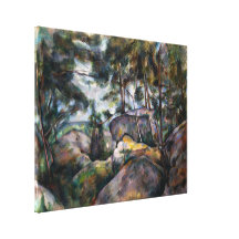 Rocks in the Forest - Paul Cézanne Stretched Canvas Print