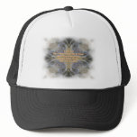 Rocks pattern cross Christian bible verse product Mesh Hat