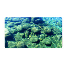 Rocks Under Water Personalized Shipping Label