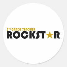 Rockstar - 5th Grade Stickers