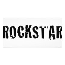 rockstar custom photo card