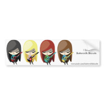 Rockstar Girls Bumpersticker Bumper Sticker