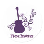 Rockstar Guitar Stickers, Purple