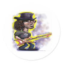Rockstar Round Stickers