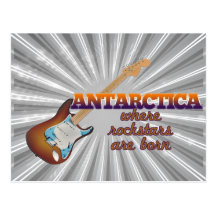 Rockstars are born in Antarctica Postcards