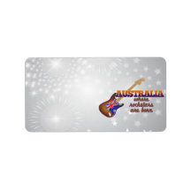 Rockstars are born in Australia Personalized Address Labels