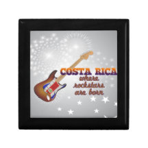Rockstars are born in Costa Rica Jewelry Boxes