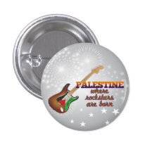 Rockstars are born in Palestine Pin