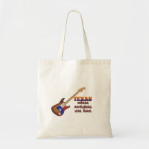 Rockstars are born in Texas Canvas Bag