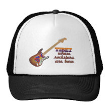 Rockstars are born in Tibet Mesh Hats