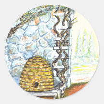 rockwall avec le skep adhésifs ronds